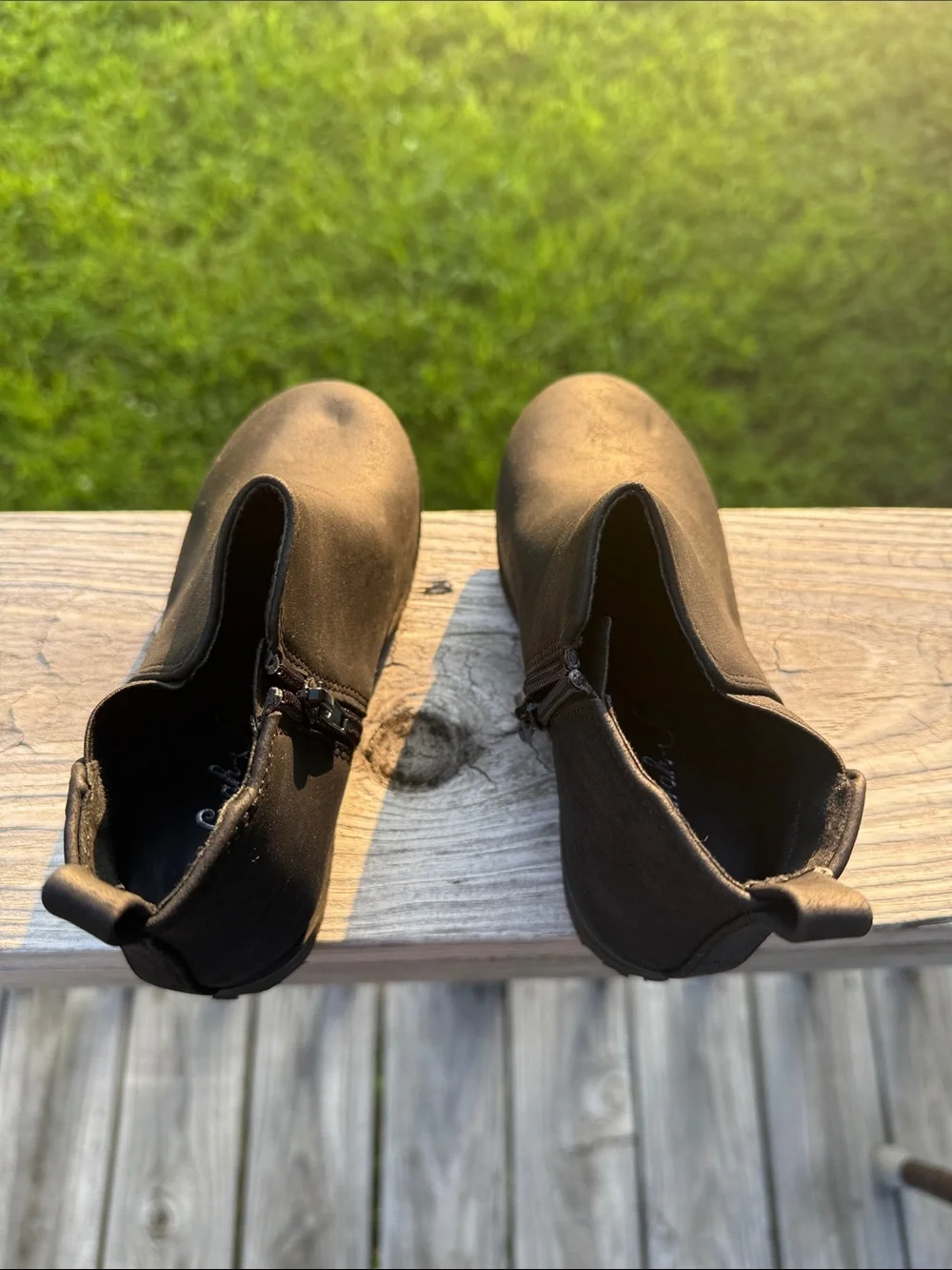 Sarah Jayne Black Kids Ankle Boots with Side Zip